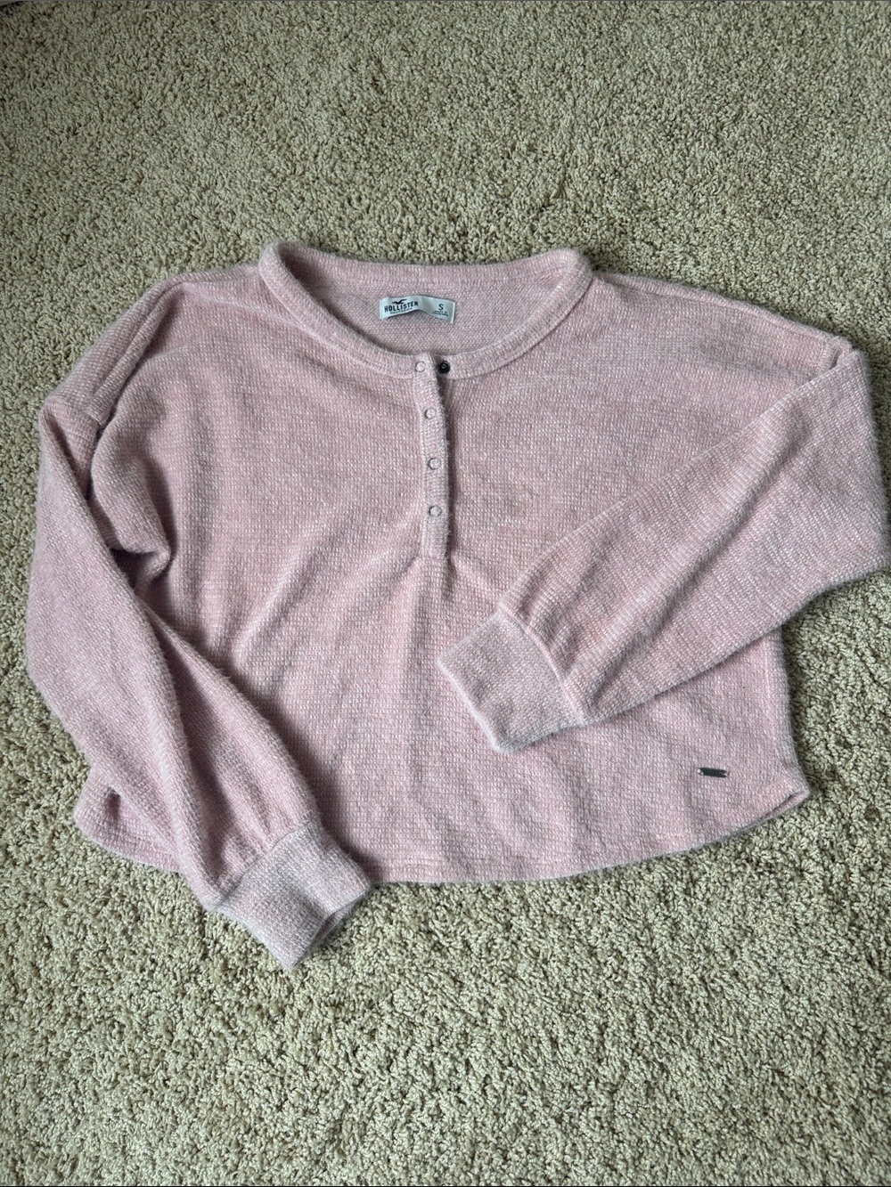 Hollister Dusty Pink Scoop Neck Pullover Sweater